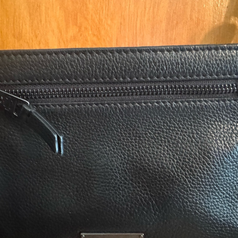 Harley-Davidson Black Leather Hip Purse Crossbody Bag with Tassel - Picture 3 of 8